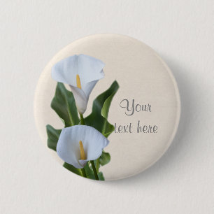 Calla Lily Blume Floral Wedding Bridal Button BUTT