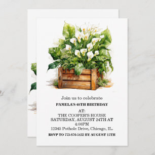 Calla Lily Blume Geburtstagsparty Einladungen