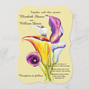 Calla Lily Blume Hochzeit Einladung