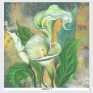 Calla Lily Blume Sticker Painting