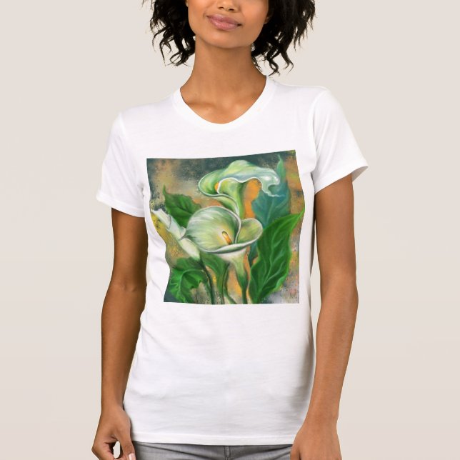 Calla Lily Blume T - Shirt (Vorderseite)