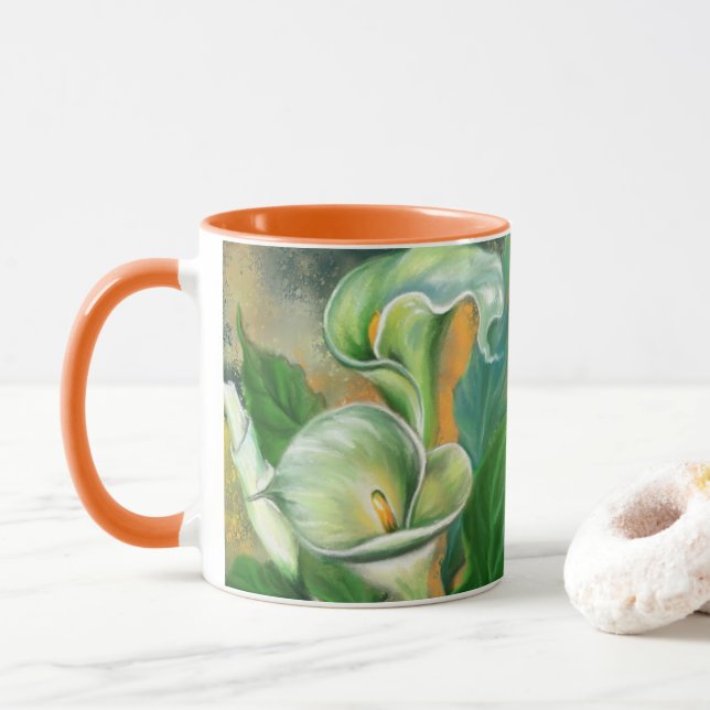 Calla Lily Blume Tasse (Mit Donut)