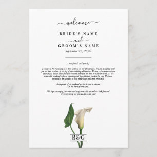 Calla Lily Botanische Hochzeitreise Programm