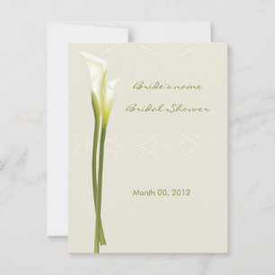Calla Lily Brautparty Advisor Cards Hinweiskarte