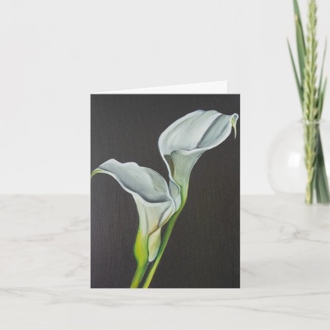 Calla Lily Card Dankeskarte (Vorderseite)