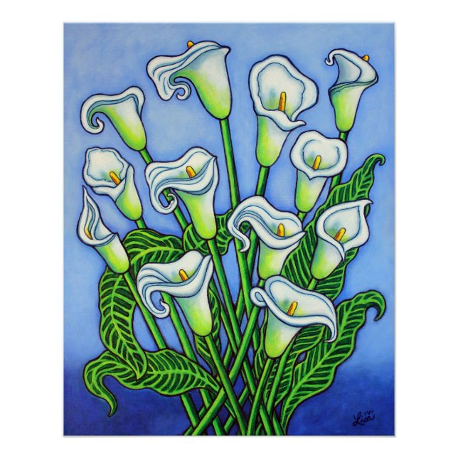 Calla Lily Dreaming Print von Lisa Lorenz Poster (Vorderseite)