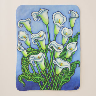 Calla Lily Dreaming Sherpa Blanket von Lisa Lorenz Sherpadecke