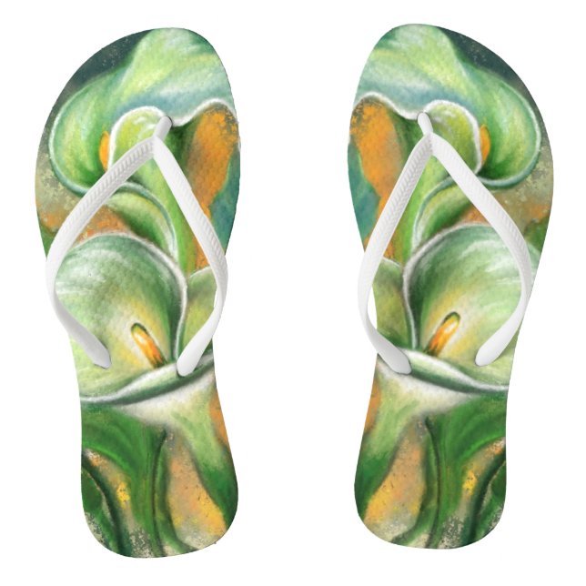 Calla Lily Flip Flops (Fußbett)