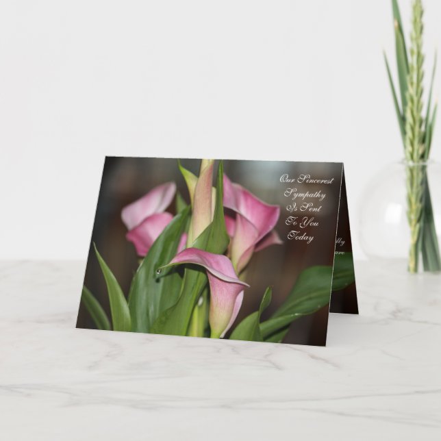 Calla Lily Flows Karte (Vorderseite)
