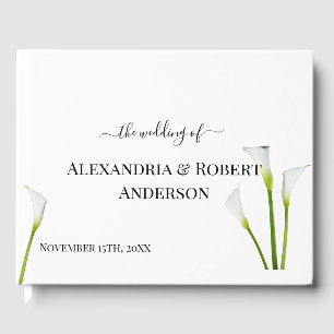 Calla Lily Greenery Wedding Gästebuch