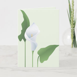 Calla Lily Grußkarte Karte