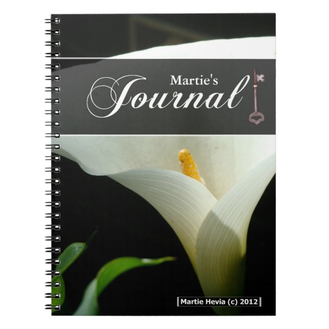Calla Lily Journal Notizblock (Vorderseite)
