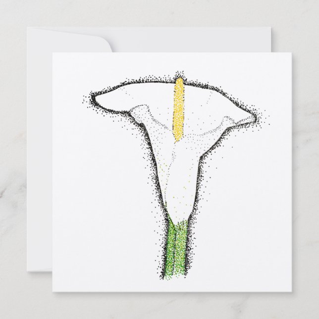 Calla Lily Karte (Vorderseite)