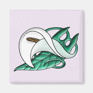 Calla lily magnet