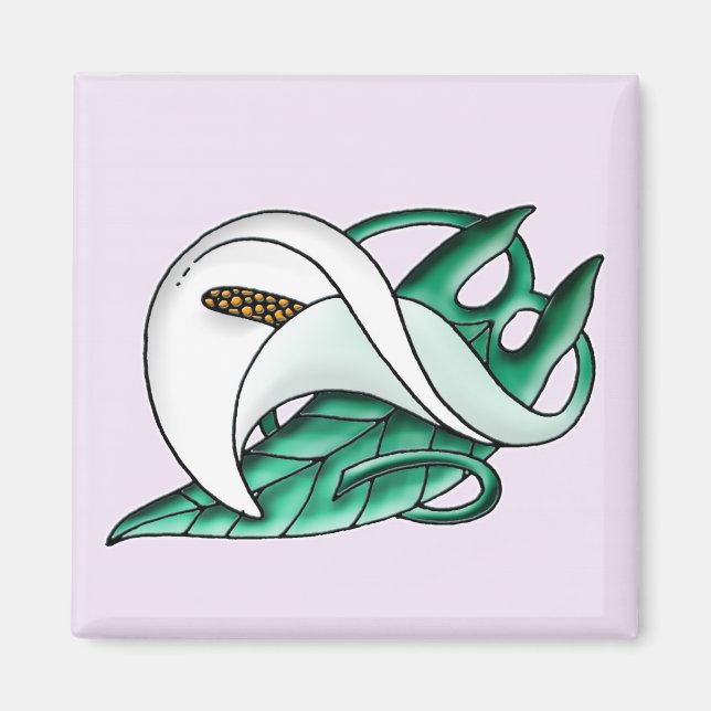 Calla lily magnet (Vorne)