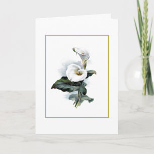 Calla Lily Oaster Card Feiertagskarte