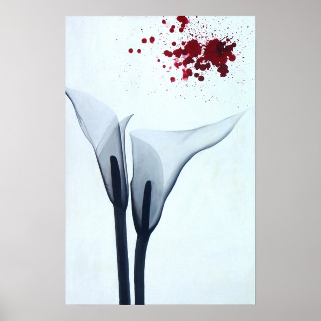 Calla Lily Röntgen Poster (Vorne)