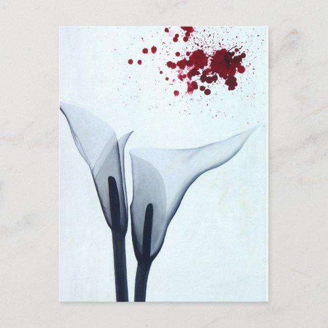 Calla Lily Röntgen Postkarte (Vorderseite)