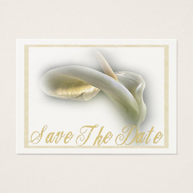 Calla Lily - Save the Date Card (Vorderseite)