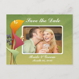 Calla Lily Save the Date Foto Postkarten