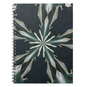 Calla Lily Star Kaleidoskop Notizblock