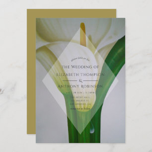 Calla Lily Wedding Einladung