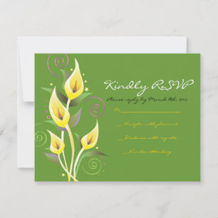 Calla Lily Wedding Einladung Blume Antwort