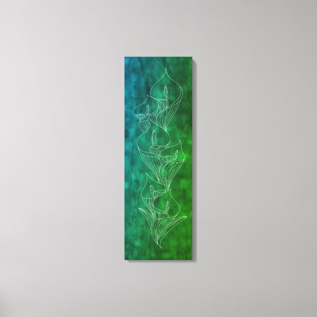 Calla 〜 Linie 張 キ プ bis ス Weiße り リ. Leinwanddruck (Vorderseite)