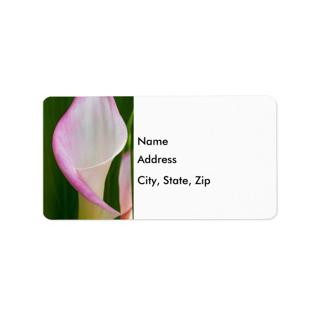 Calla Pano Adressaufkleber (Vorne)