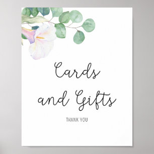 Calla und Eukalyptus - Karten und Geschenkposter Poster