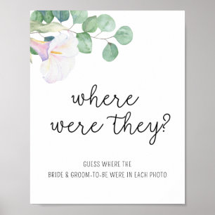 Calla und Eukalyptus - Wo waren sie? Poster