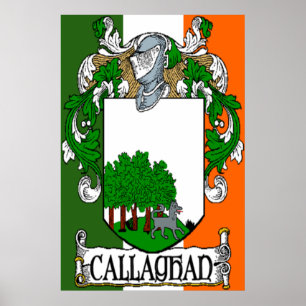 Callaghan Coat of Arms Print Poster