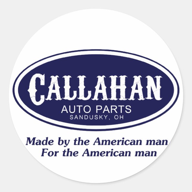 Callahan Auto Parts Logo Runder Aufkleber (Vorderseite)