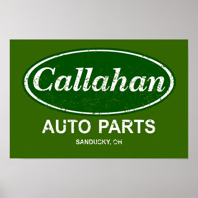 Callahan Auto Parts Poster - $19,95 (Vorne)