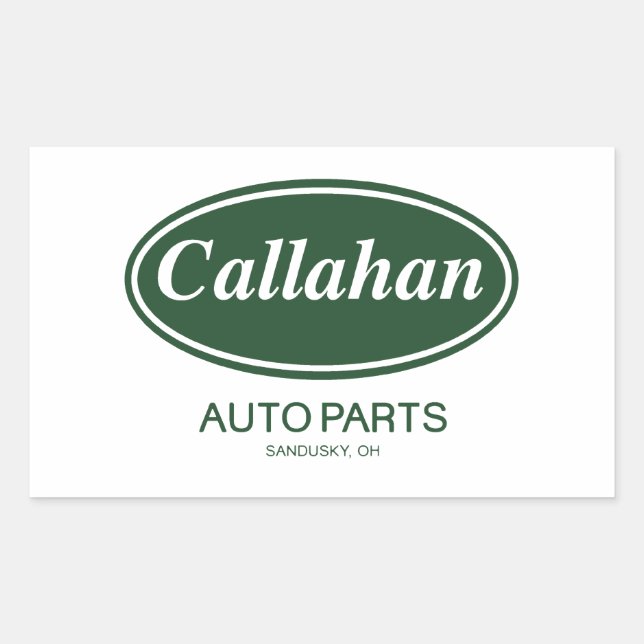 Callahan Auto Parts Rechteckiger Aufkleber (Vorderseite)