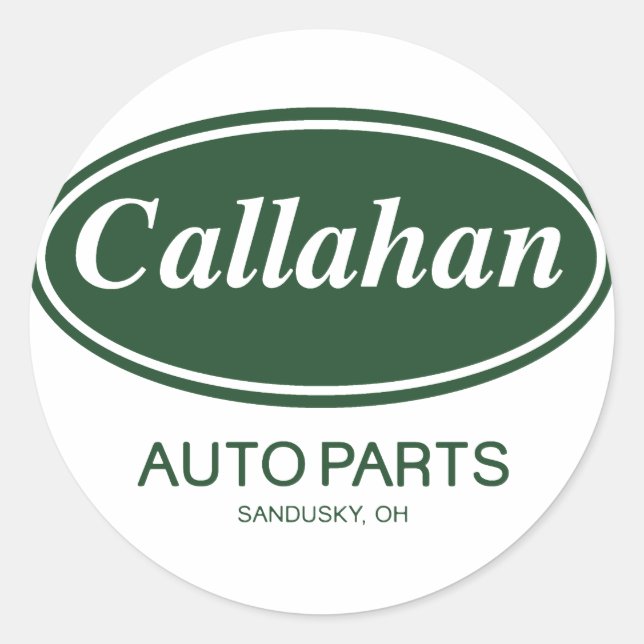 Callahan Auto Parts Runder Aufkleber (Vorderseite)