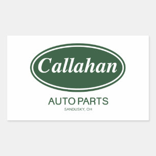 Callahan Auto-Teile Rechteckiger Aufkleber