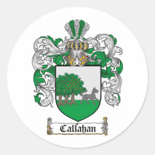 CALLAHAN FAMILIENWAPPEN - CALLAHAN WAPPEN RUNDER AUFKLEBER