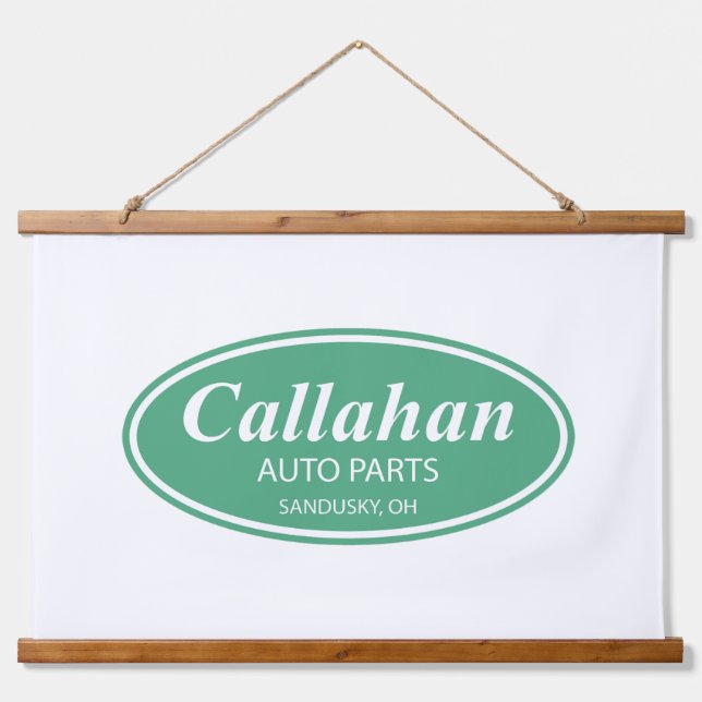 Callahan Tommy Boy Logo Wandteppich Mit Holzrahmen (Vorne)