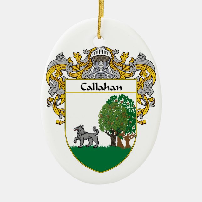 Callahan Wappen/Familienwappen Keramik Ornament (Vorne)