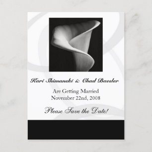 CallaLily Save the Date Ankündigungspostkarte