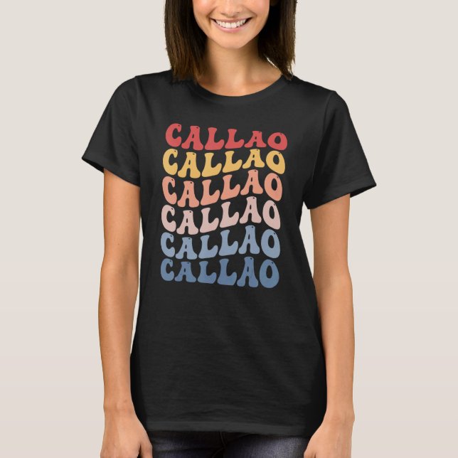 Callao City Groovy Retro T-Shirt (Vorderseite)