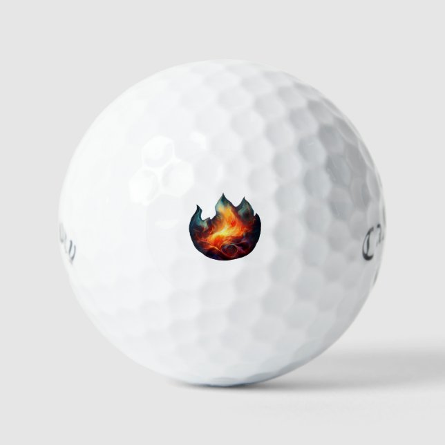 Callaway Supersoft Golf Balls - Flammenspiel Golfball (Vorderseite)