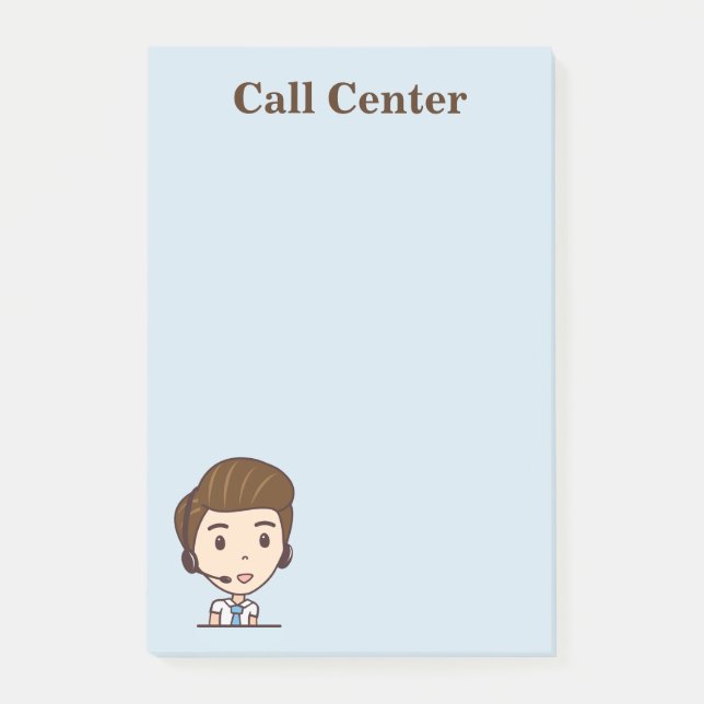 Callcenter-Memo Post-it Klebezettel (Vorderseite)