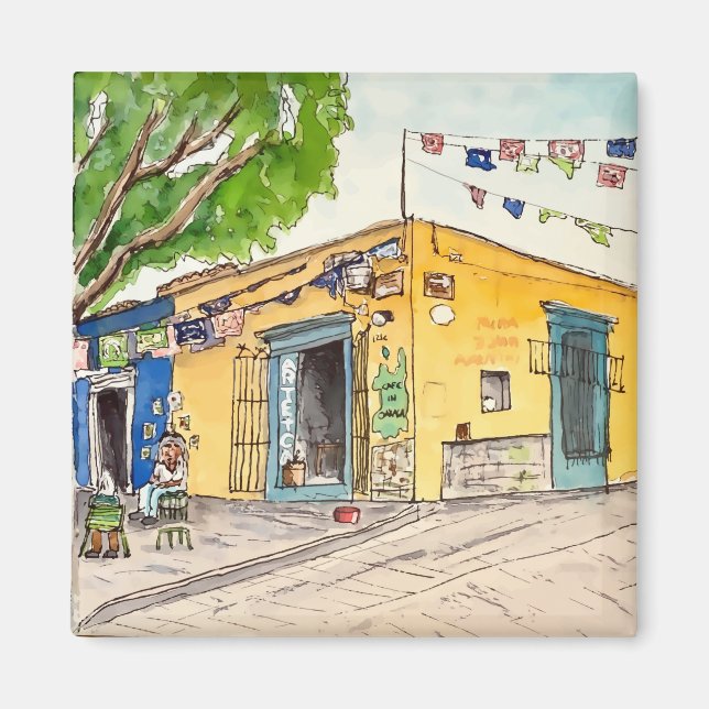 Calle Aldama, Oaxaca, Mexiko Magnet (Vorne)