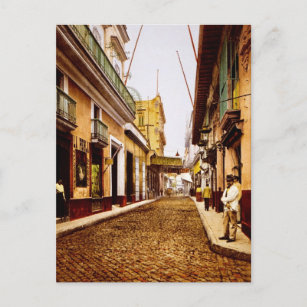 Calle de Habana Havana Kuba Postkarte