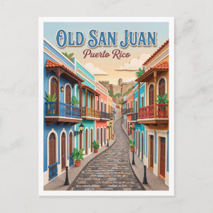 Calle del Cristo San Juan Puerto Rico Postkarte