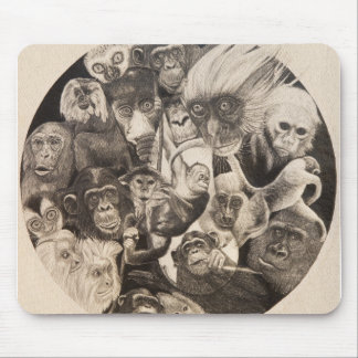 Calley Affe-Mandala Mousepad
