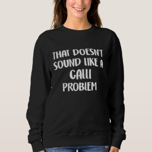 Calli Personalisierte Niedliche Blume Giro del Mal Sweatshirt