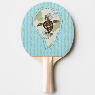 Callie die Meeresschildkröte Ping Pong Schläger Tischtennis Schläger